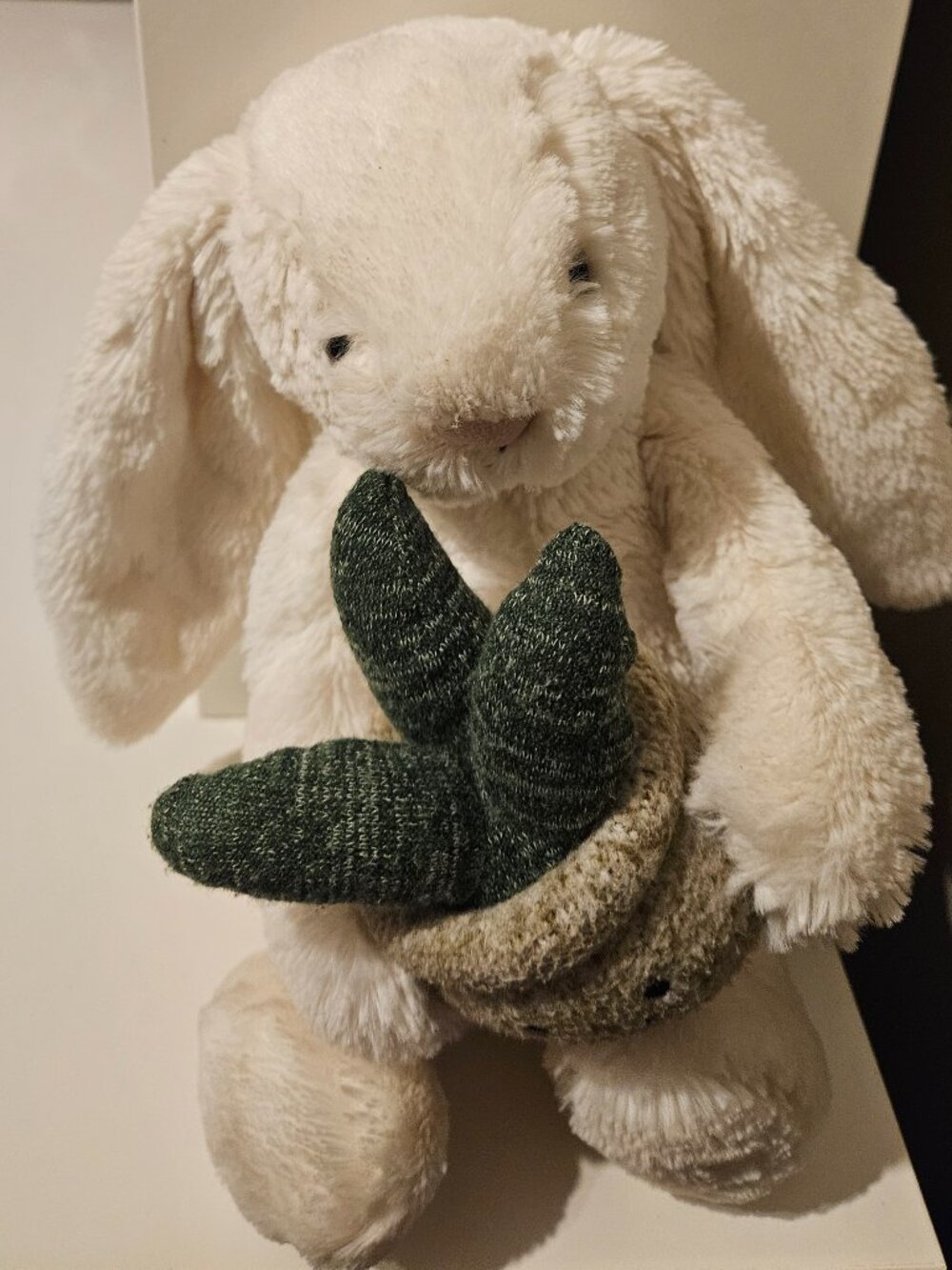 Jellycat Cream Bunny with Plant